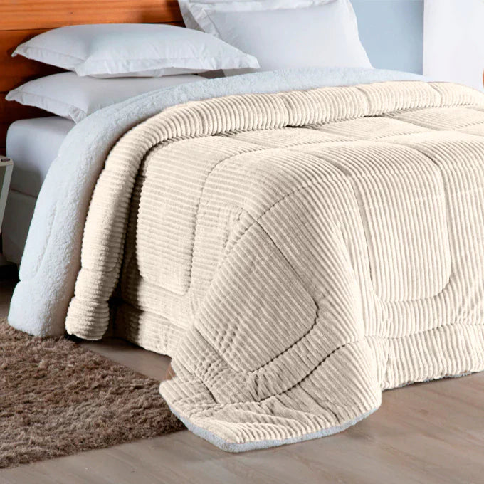 Cobertor Canelado Lã para Frio