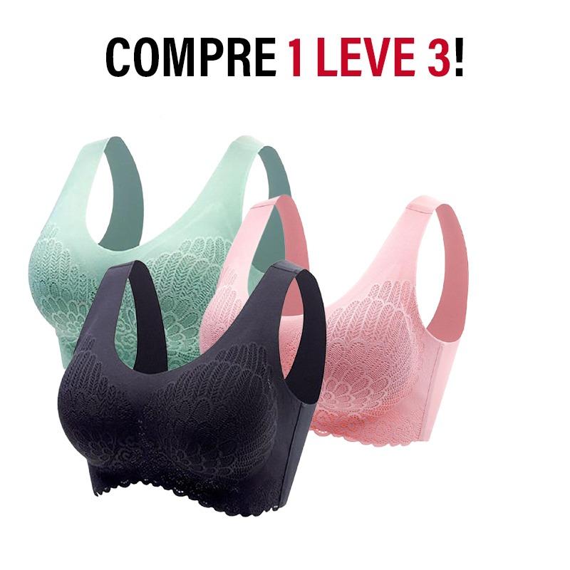 Compre 2 Leve 3 - Sutiã Top Confort Plus 5D + FRETE GRÁTIS