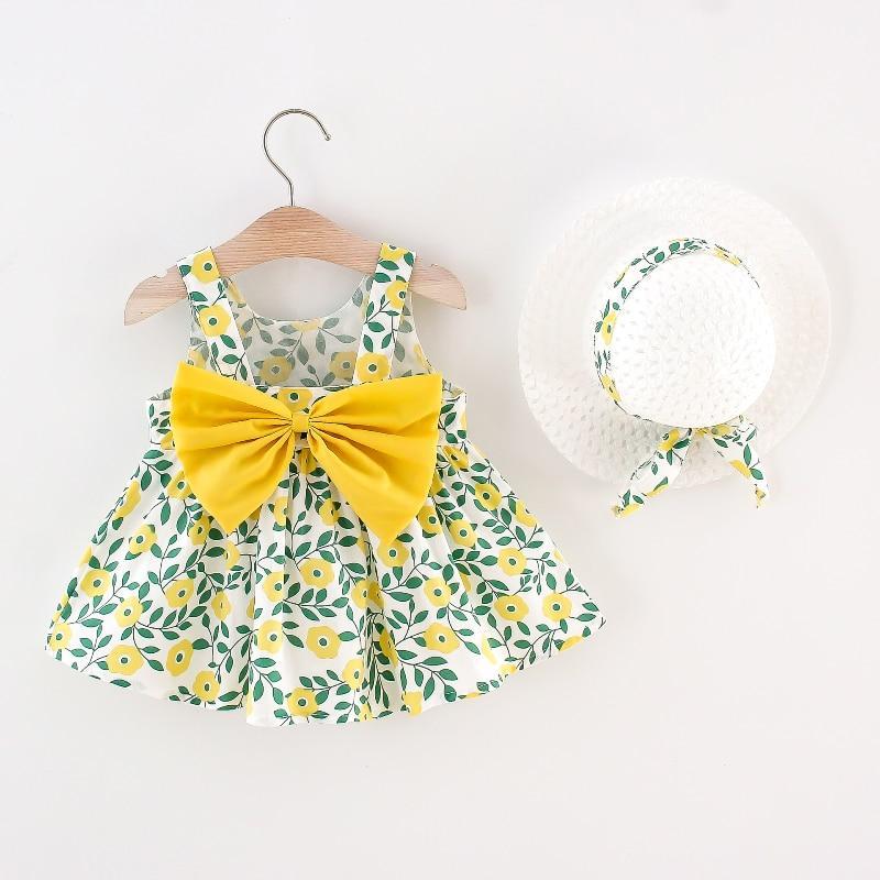 Vestidinho + Chapéu Baby Verão
