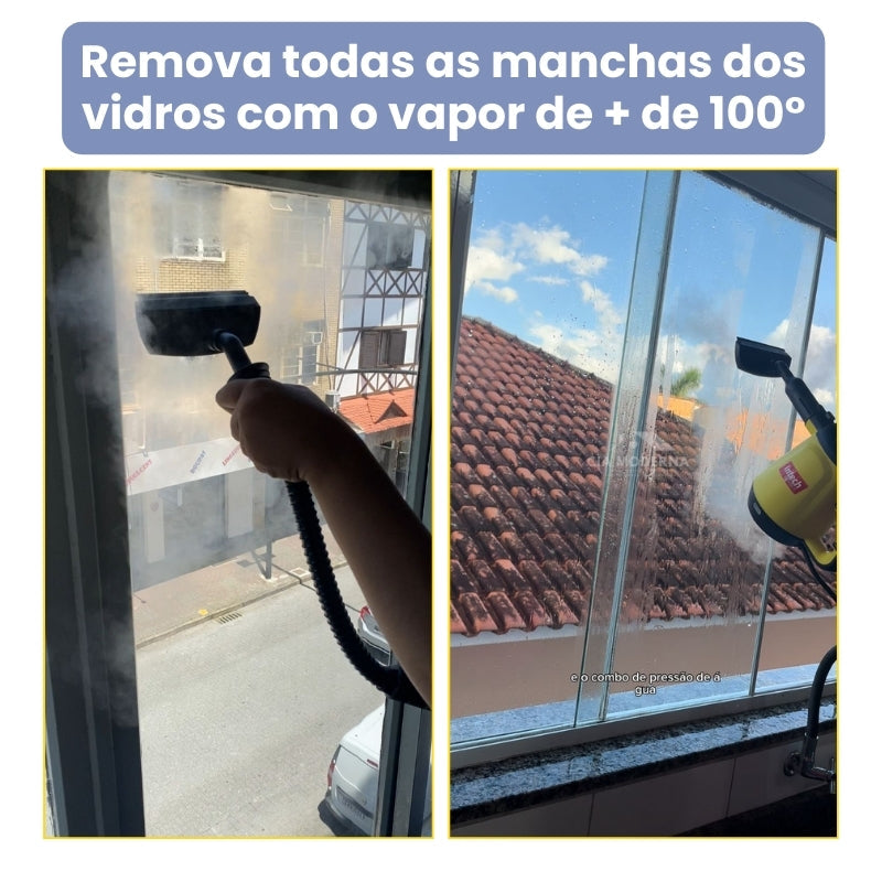 Limpador à Vapor + 9 acessórios + Frete Grátis na sua 1ª compra