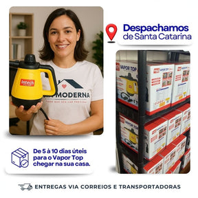 Limpador à Vapor + 9 acessórios + Frete Grátis na sua 1ª compra