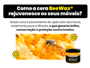 Cera de abelha BeeWax® para Polimento de Madeiras e Combate de Cupins - PAGUE 1 LEVE 2 + BRINDE