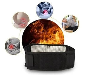 Cinta Lombar Magnética Com Pedras de Turmalina